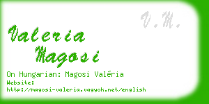 valeria magosi business card