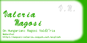 valeria magosi business card